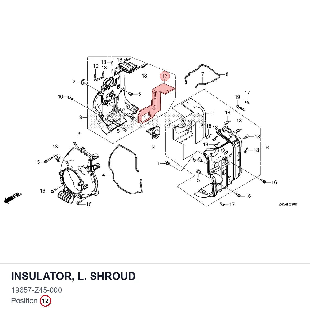 INSULATOR, L. SHROUD