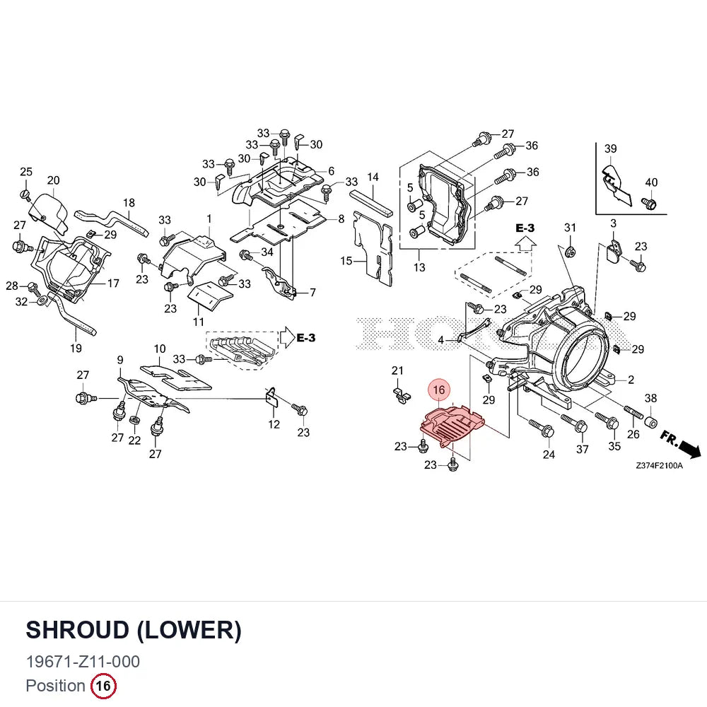 SHROUD (LOWER)