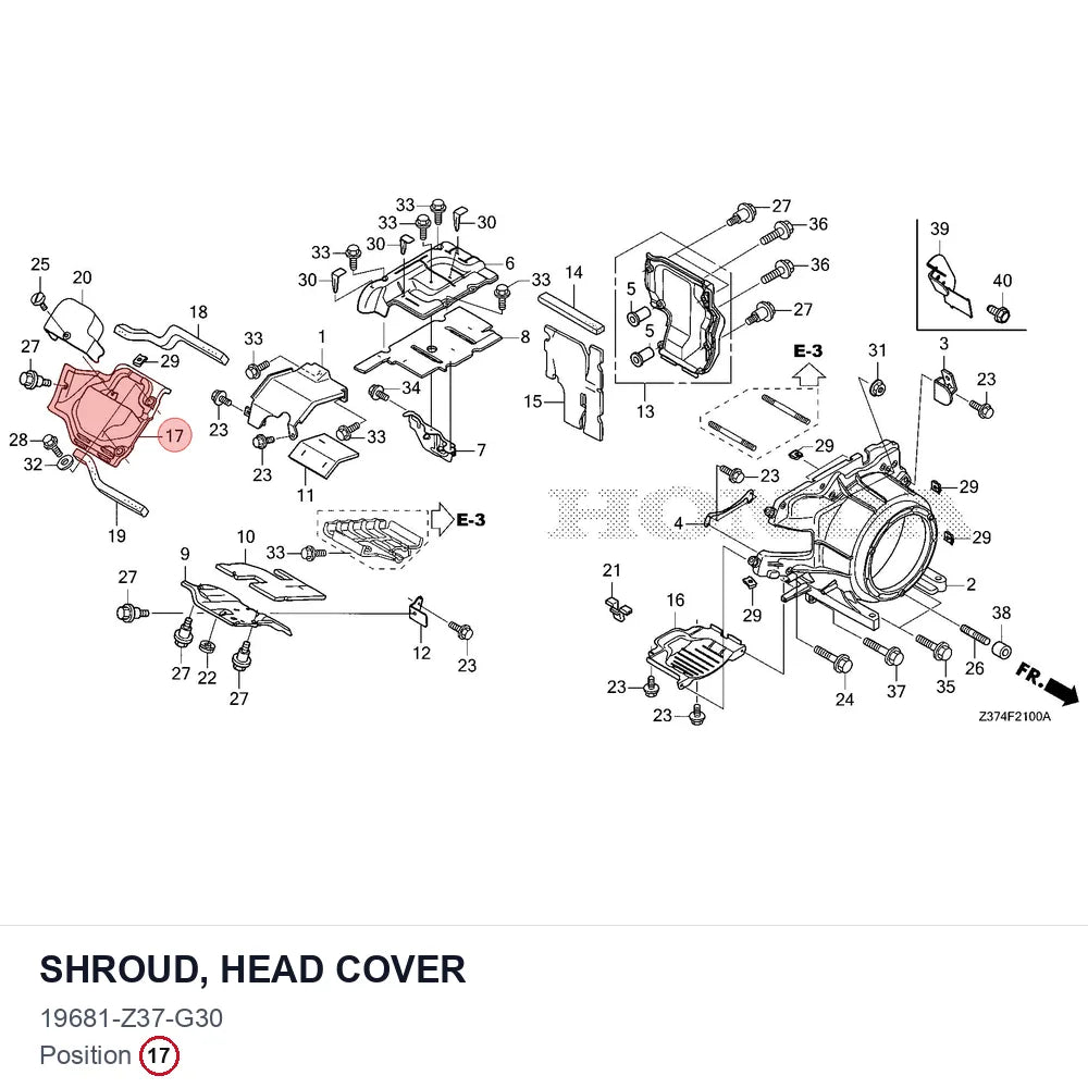 SHROUD, HEAD COVER