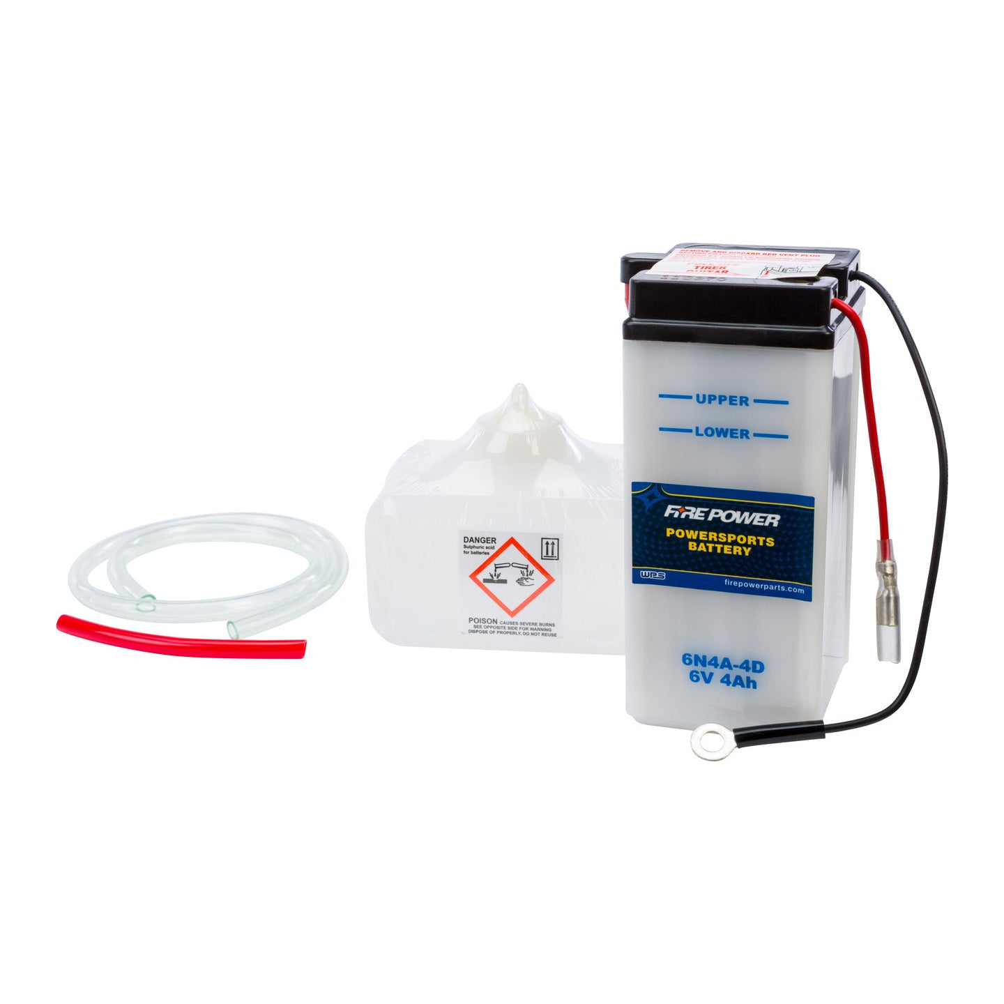 Fire Power 6V Standard Battery with Acid Pack 6N4A-4D