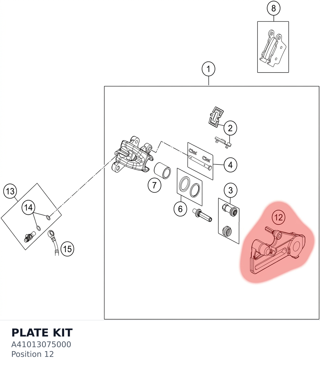 Diagram preview: PLATE KIT (A41013075000)