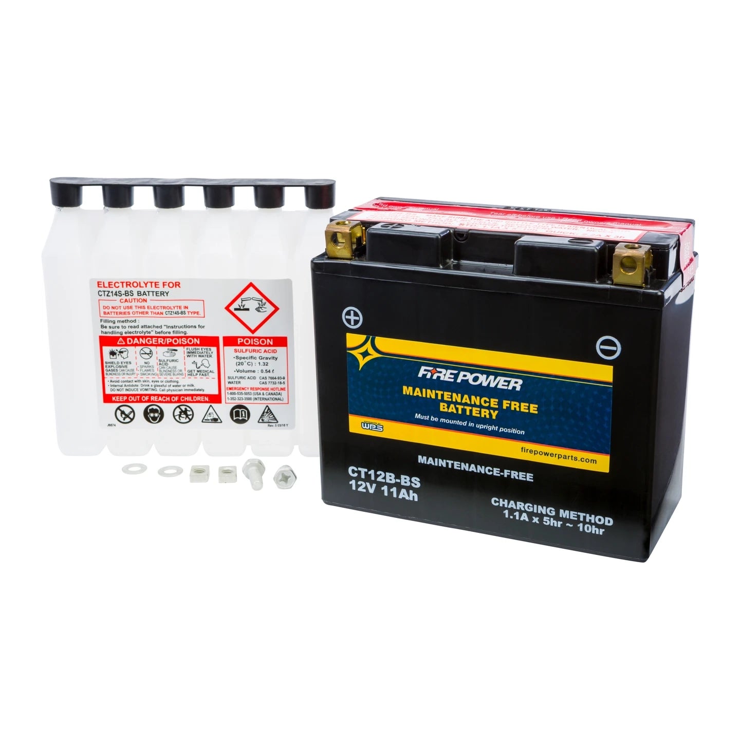 Fire Power Maintenance Free Sealed Battery CT12B-BS