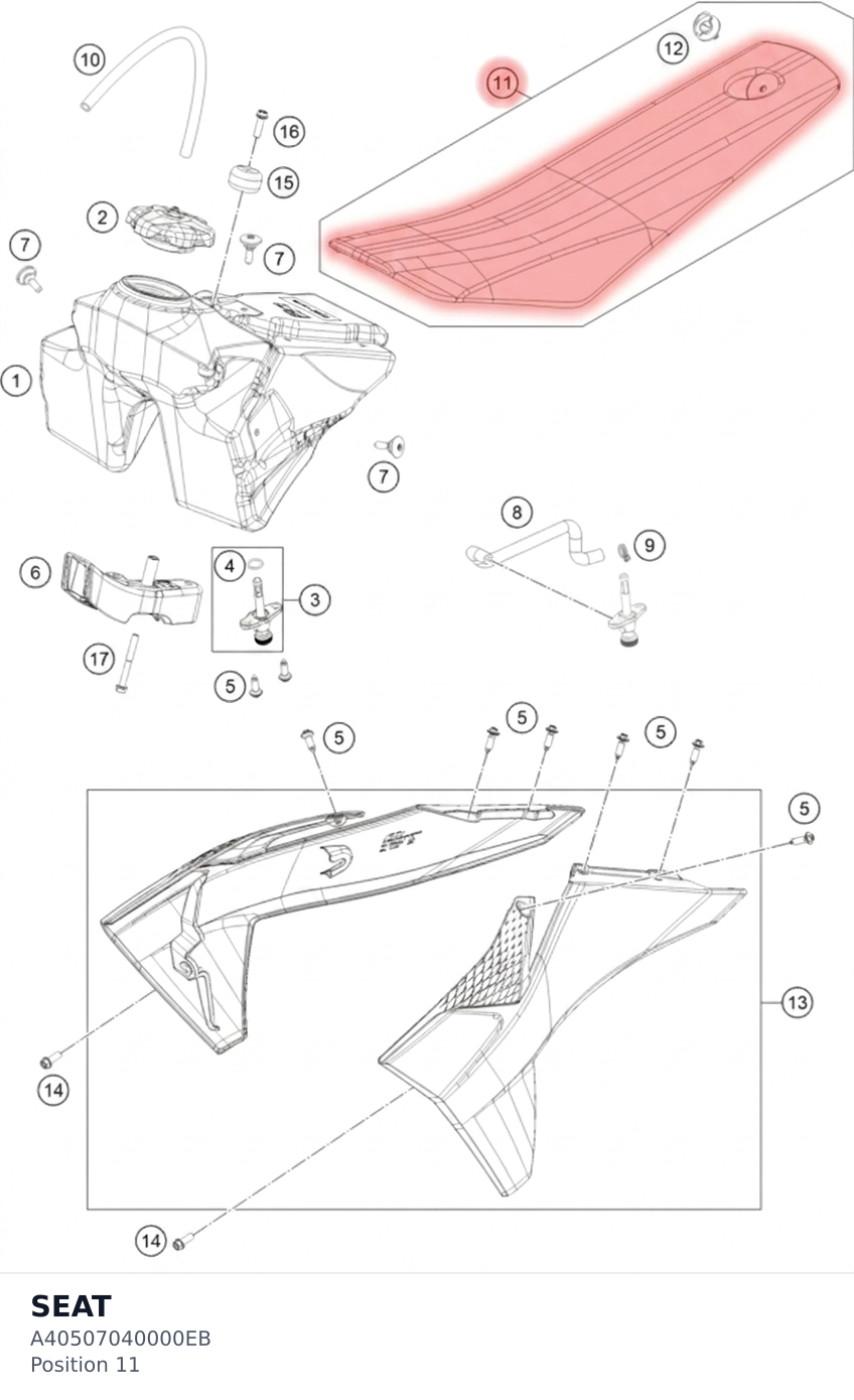Diagram preview: SEAT (A40507040000EB)