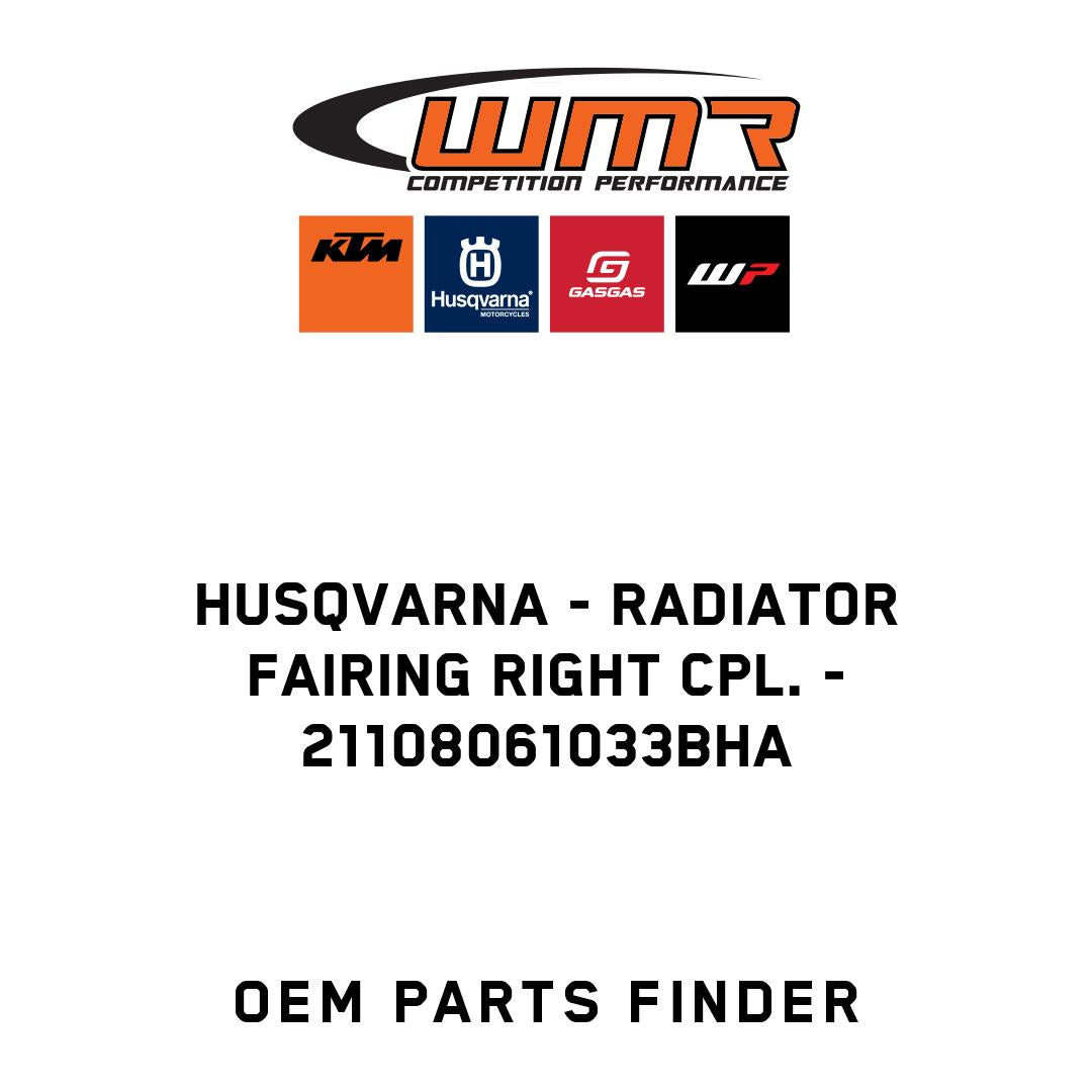 Radiator fairing right cpl.