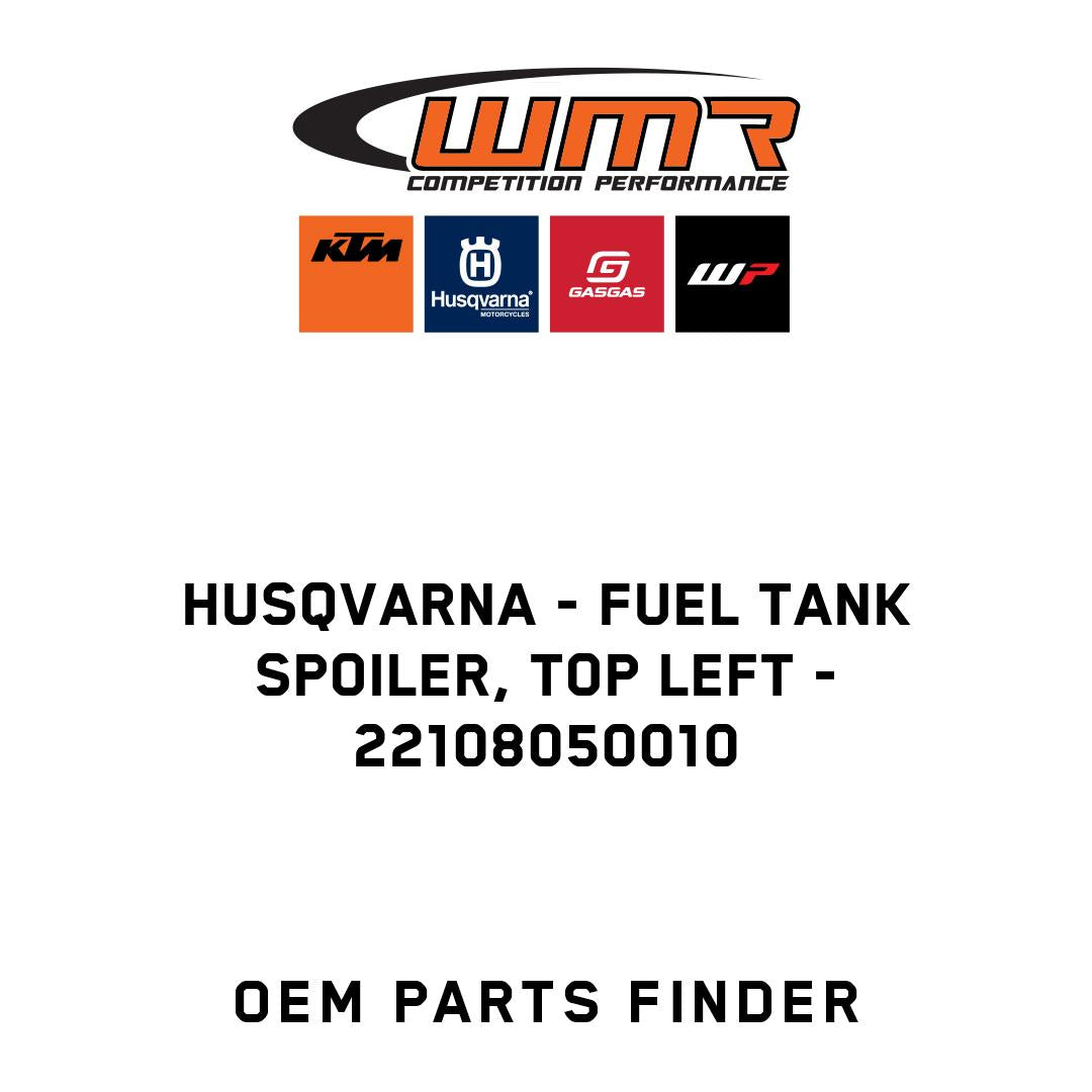 Fuel tank spoiler, top left