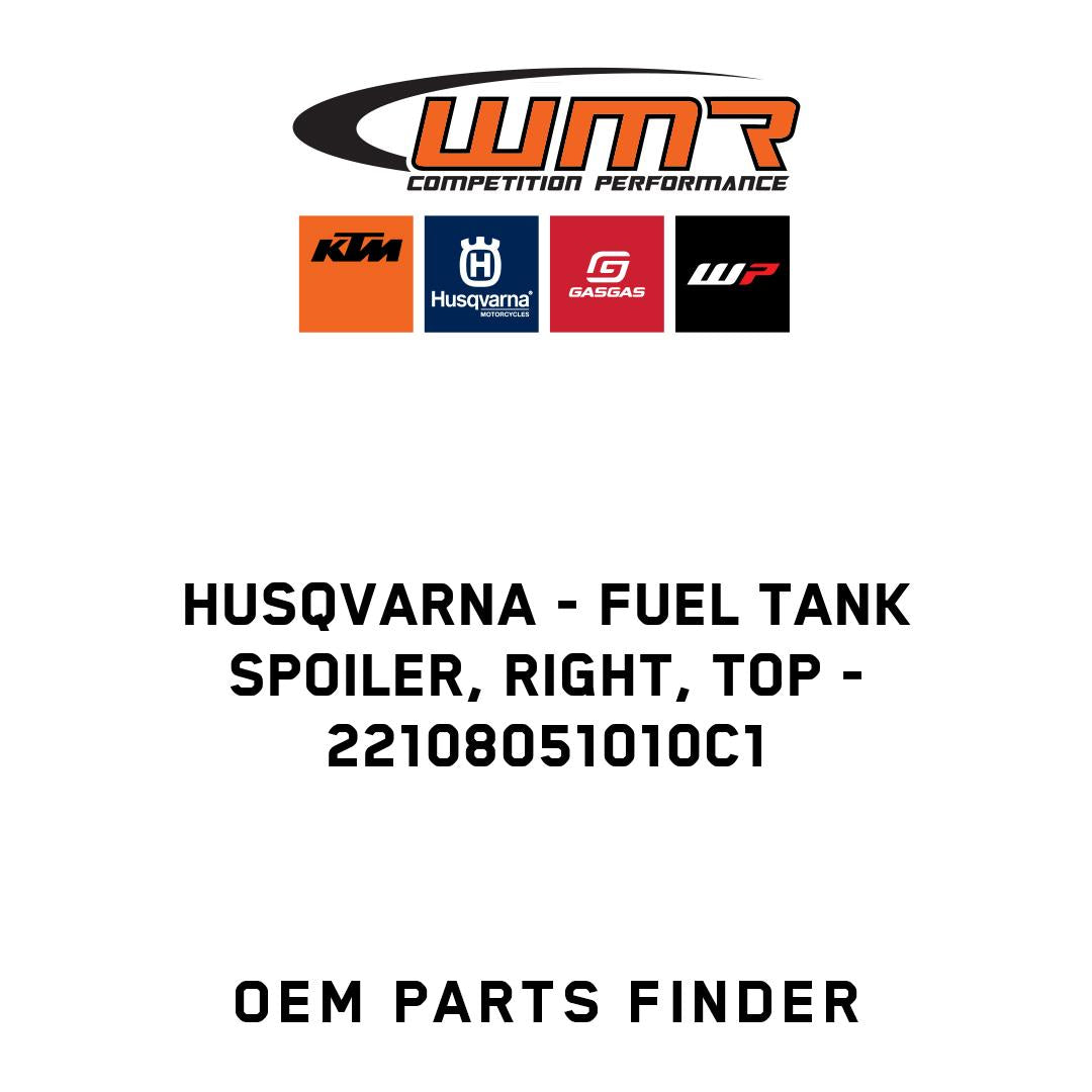 Fuel tank spoiler, right, top