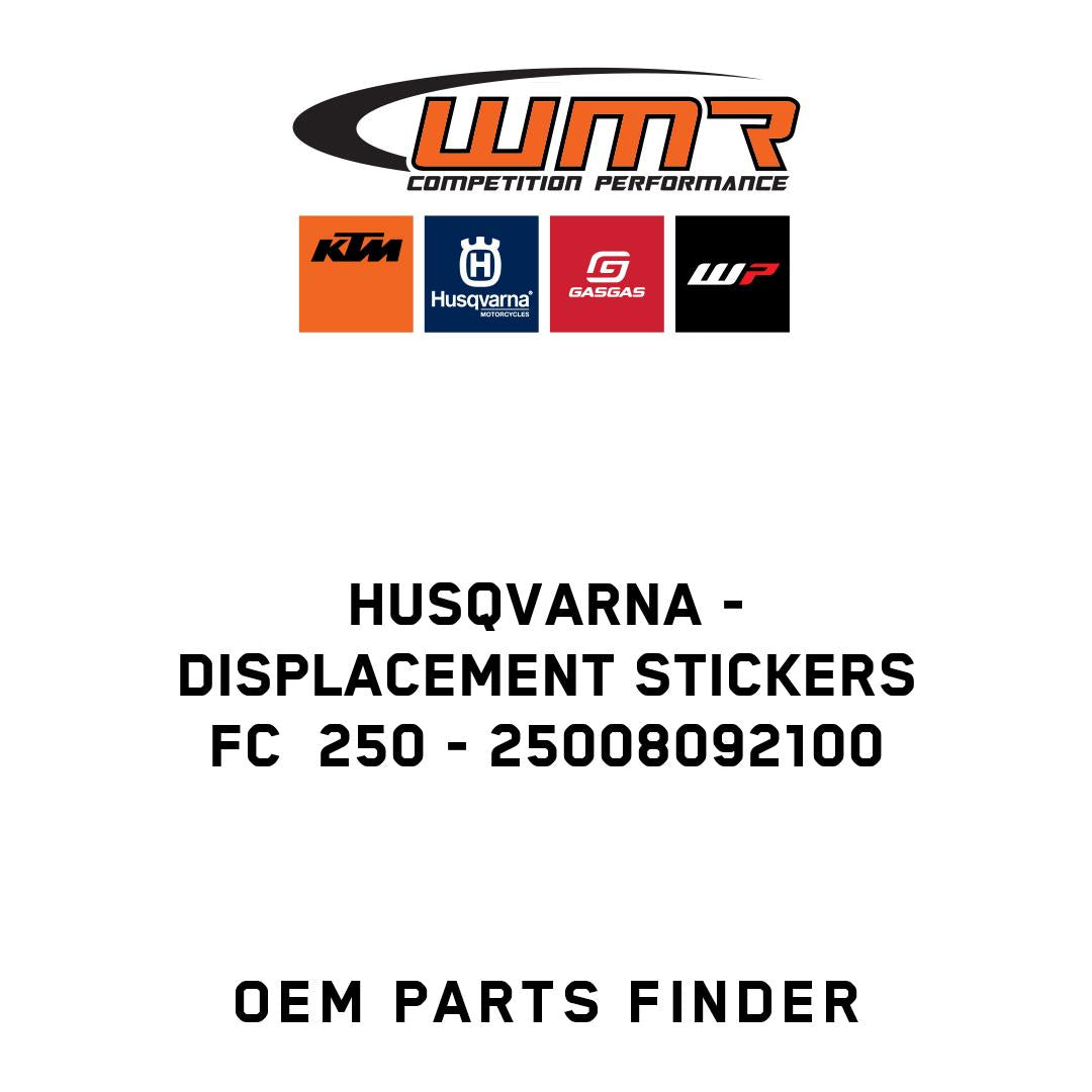 DISPLACEMENT STICKERS  FC  250