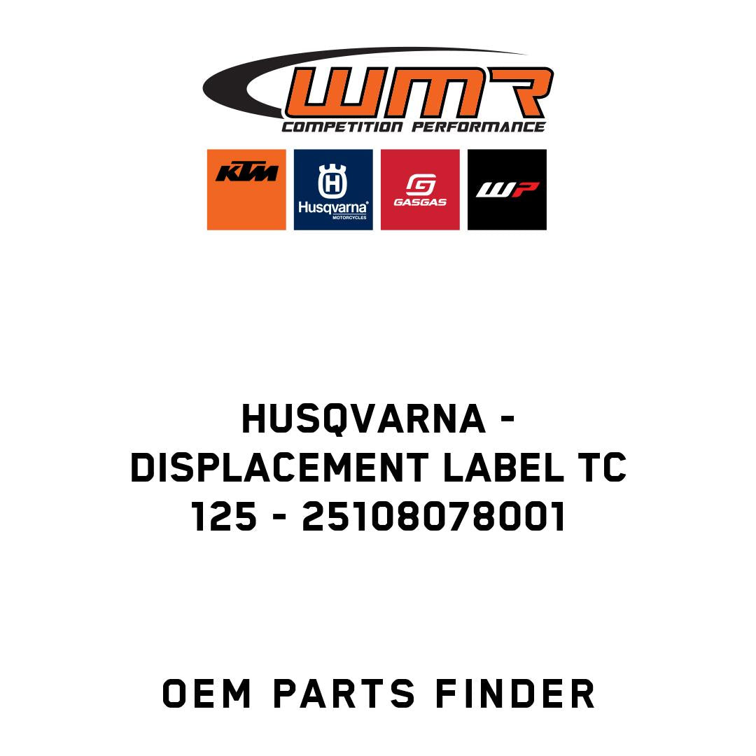 Displacement label TC 125