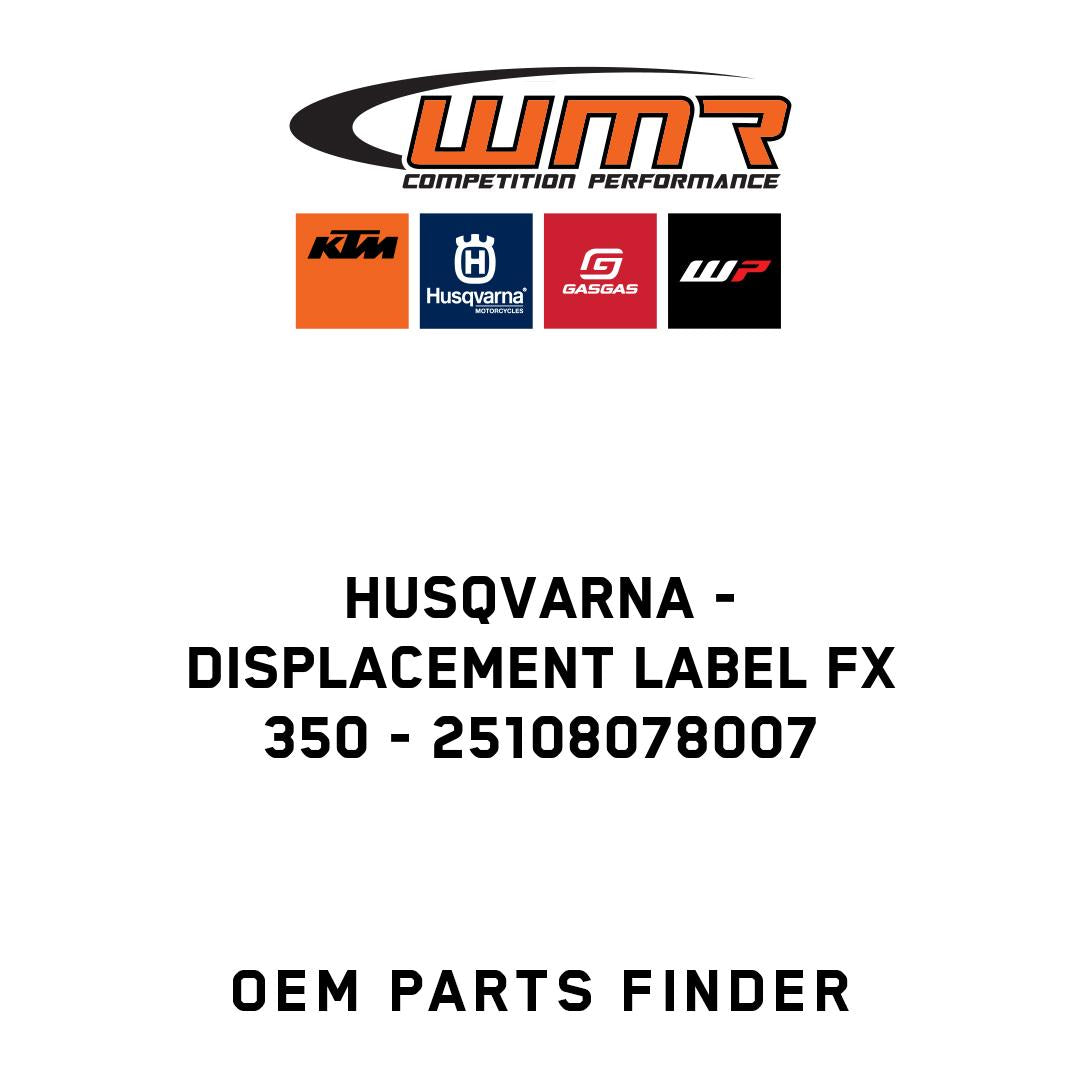 Displacement label FX 350