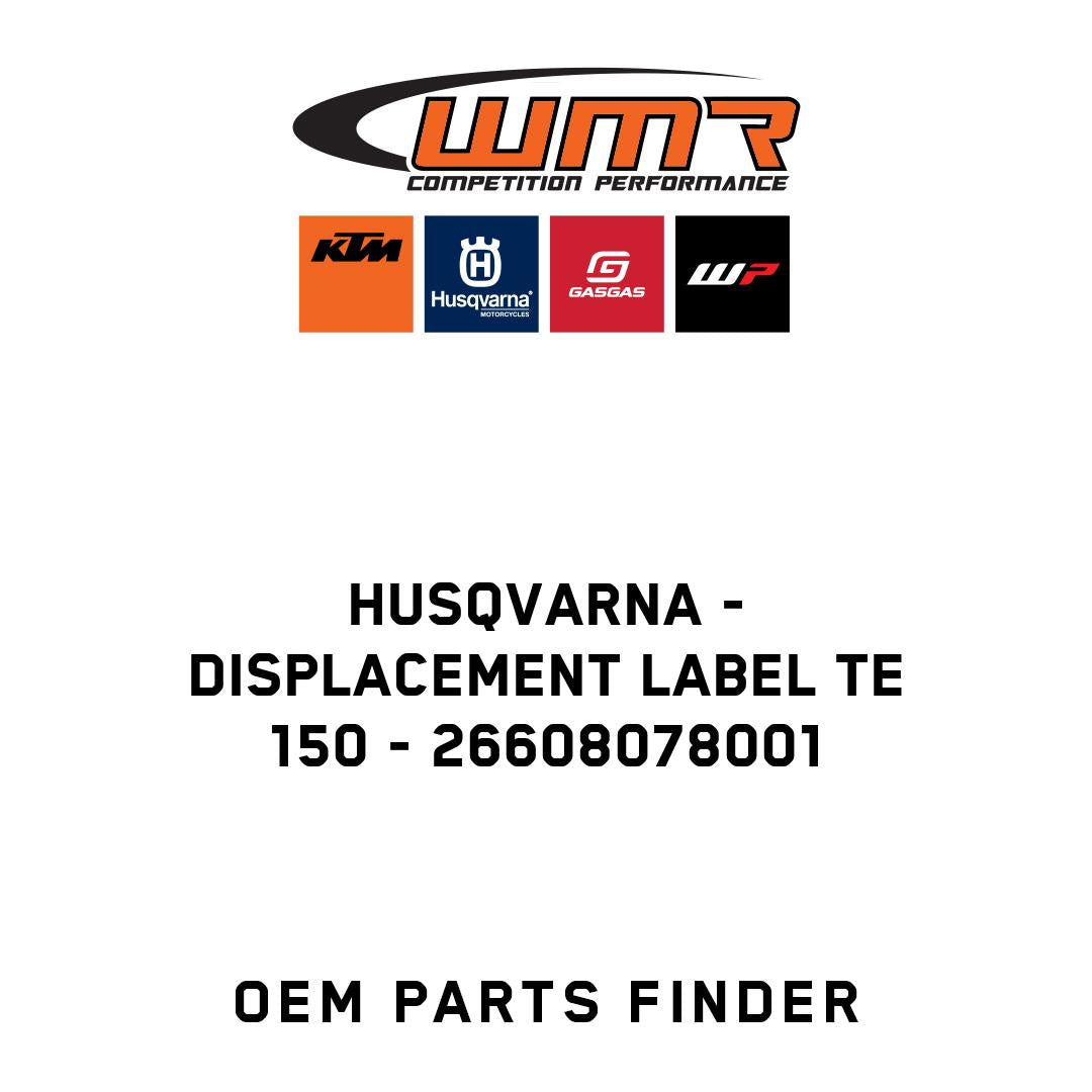 Displacement label TE 150