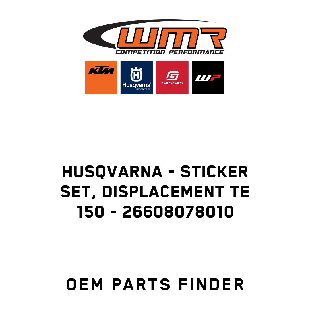 Sticker set, displacement TE 150