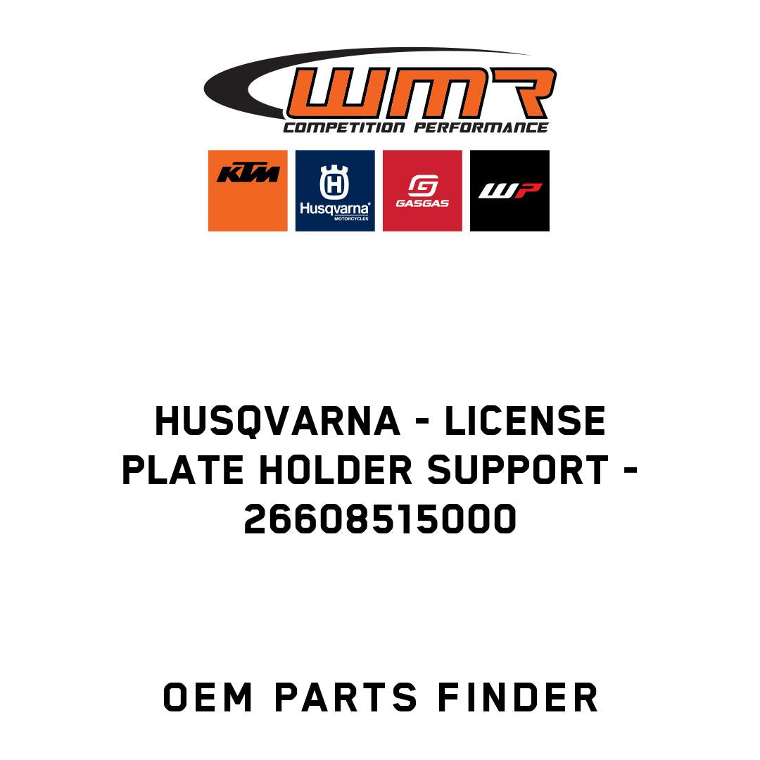License plate holder support
