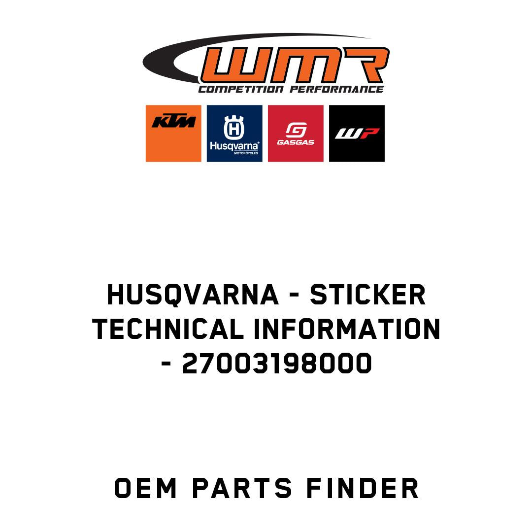 Sticker technical information