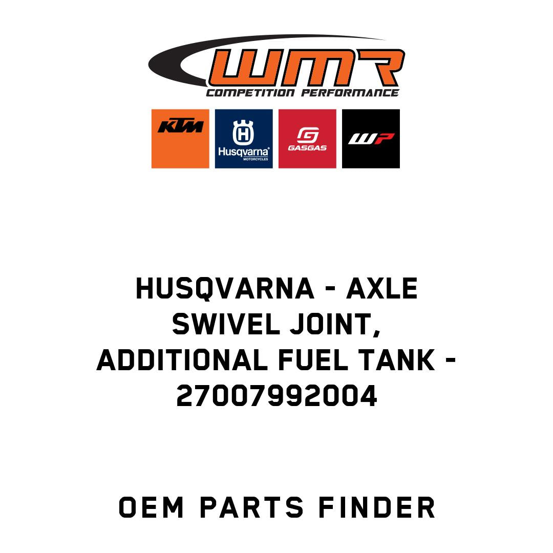 Axle swivel joint, additional fuel tank