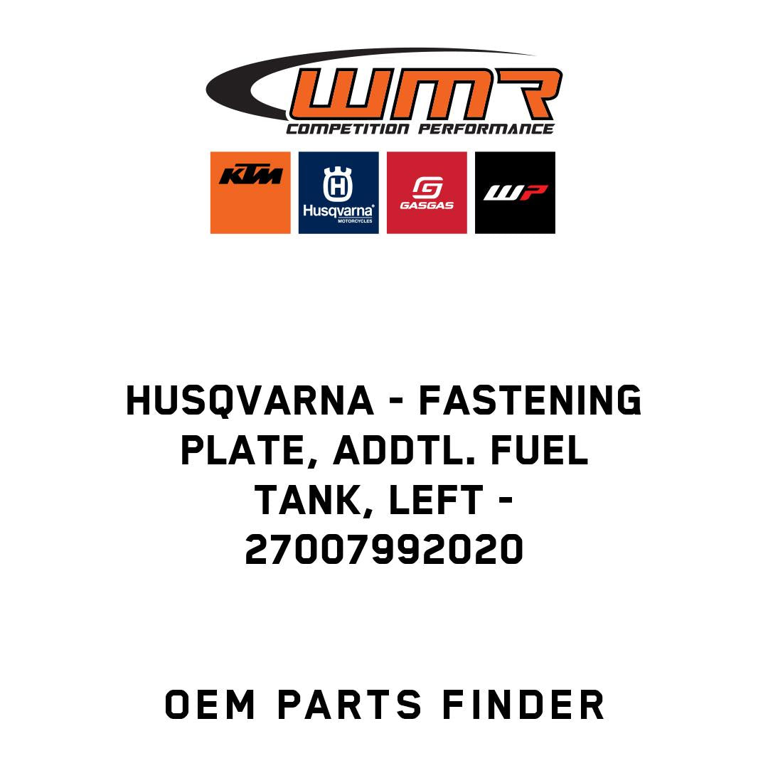 Fastening plate, addtl. fuel tank, left