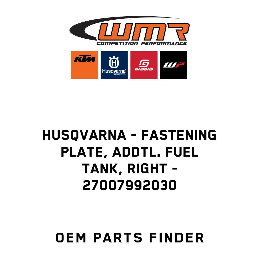 Fastening plate, addtl. fuel tank, right