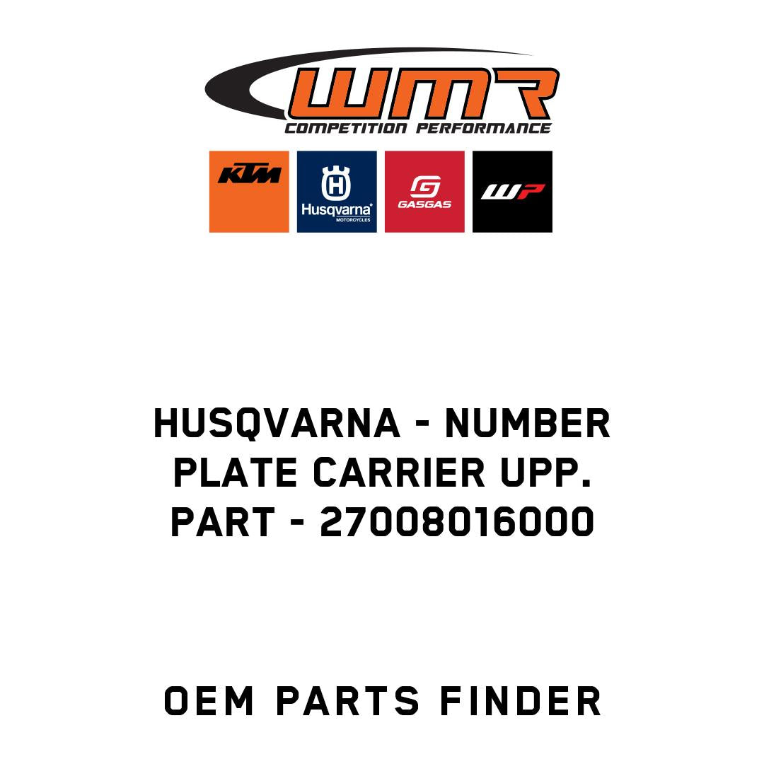 NUMBER PLATE CARRIER UPP. PART
