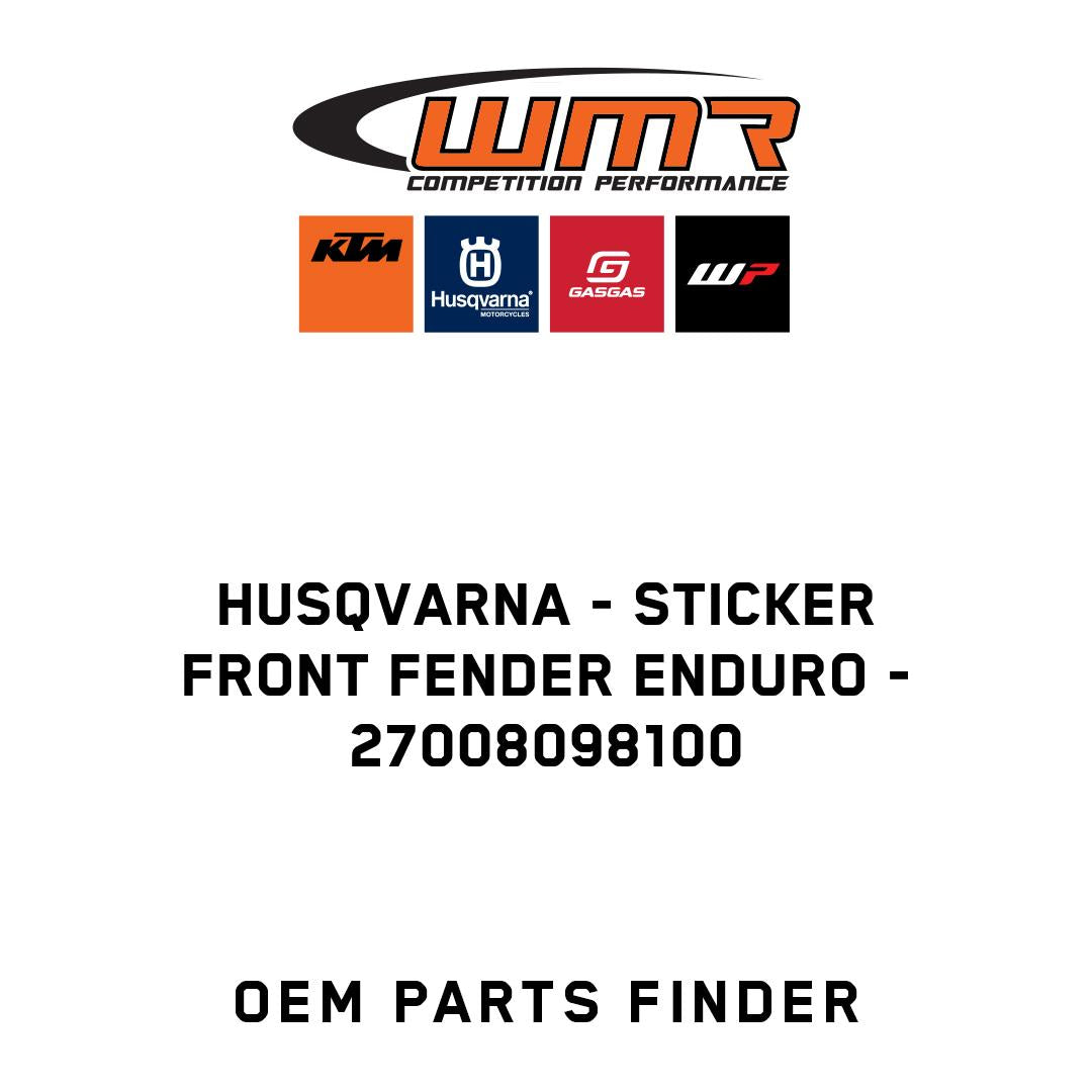 STICKER FRONT FENDER ENDURO
