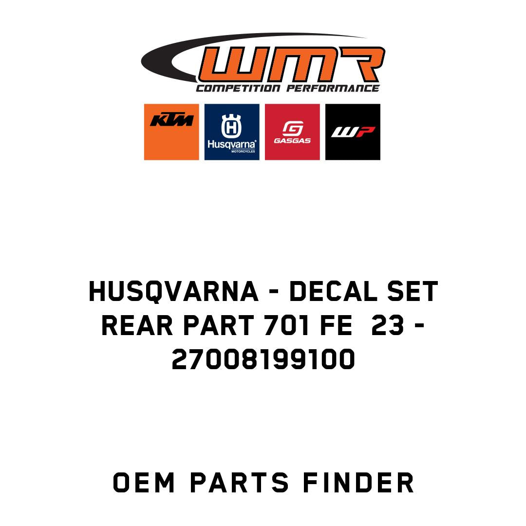 Decal set rear part 701 FE  23
