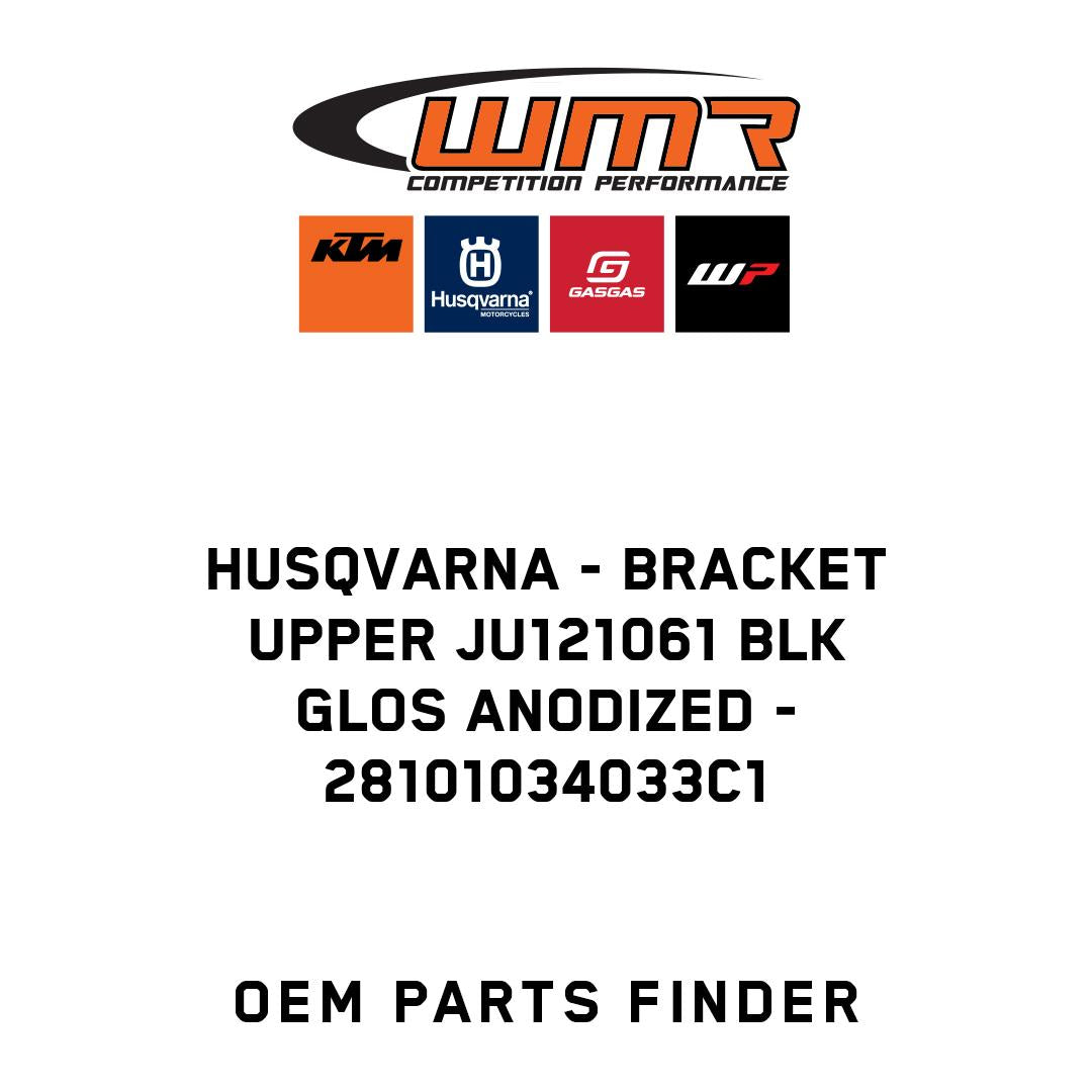 BRACKET UPPER JU121061 BLK GLOS ANODIZED