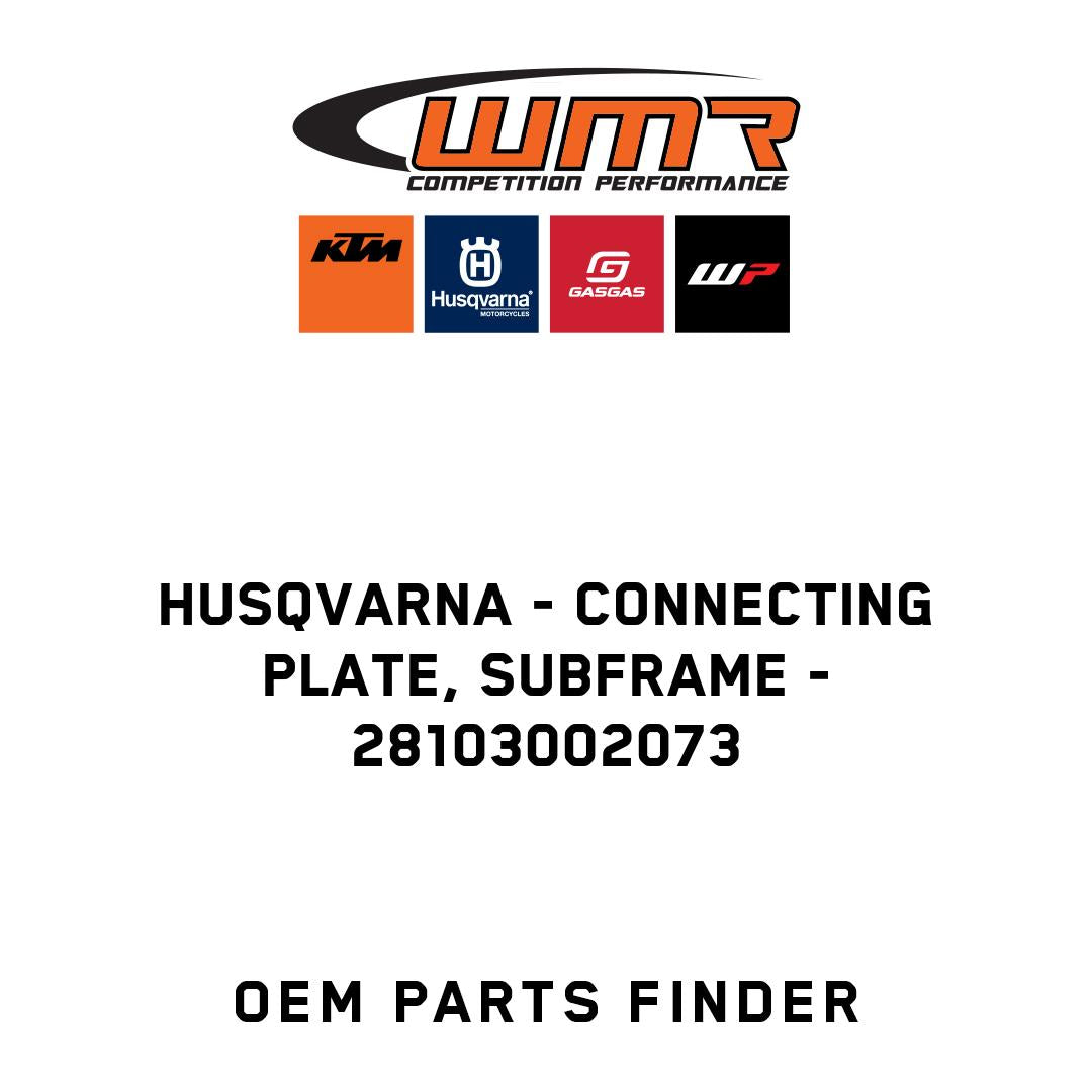 Connecting plate, subframe