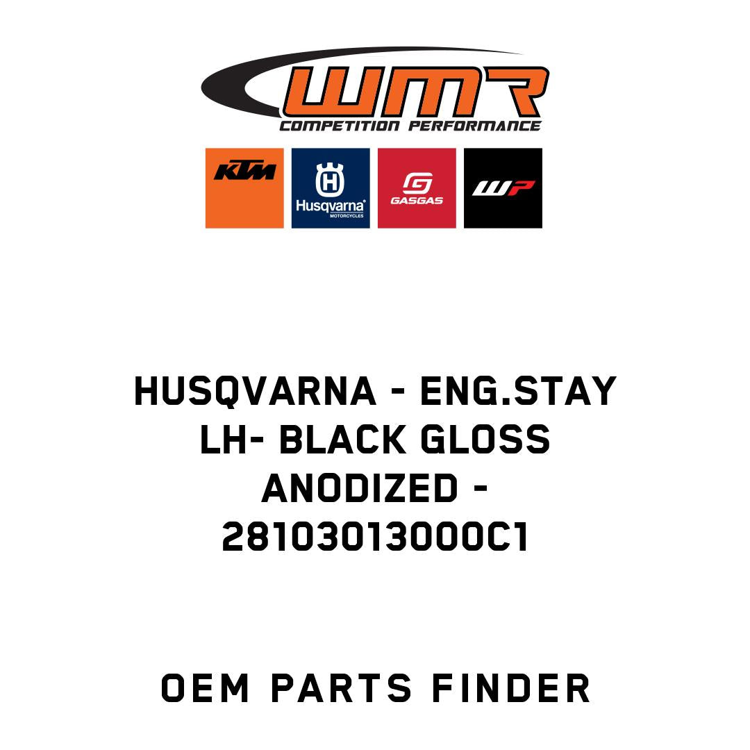 ENG.STAY LH- BLACK GLOSS ANODIZED