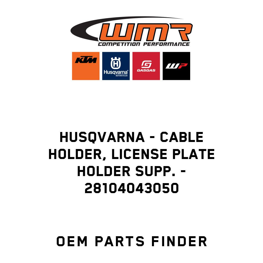 Cable holder, license plate holder supp.