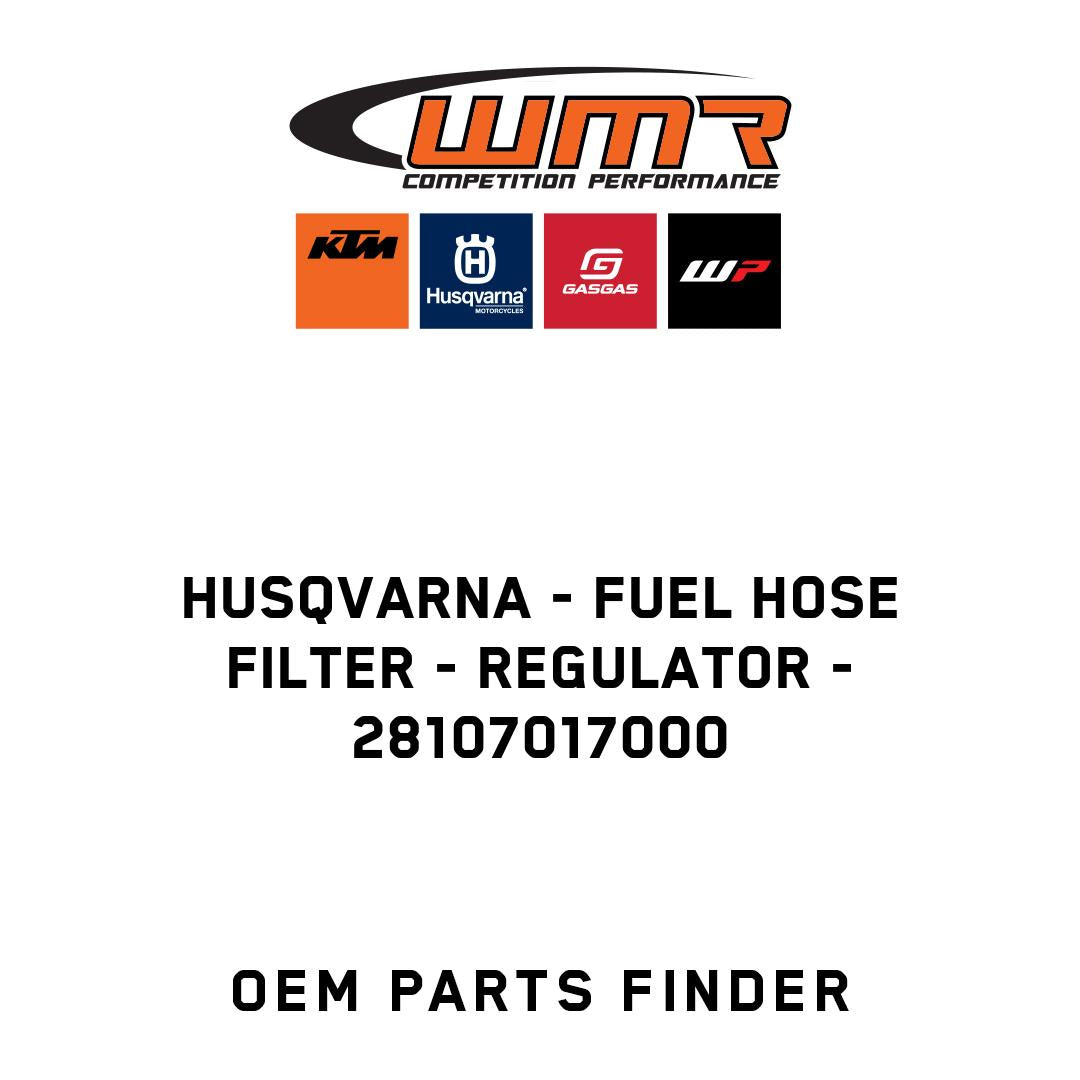 Fuel hose filter - regulator