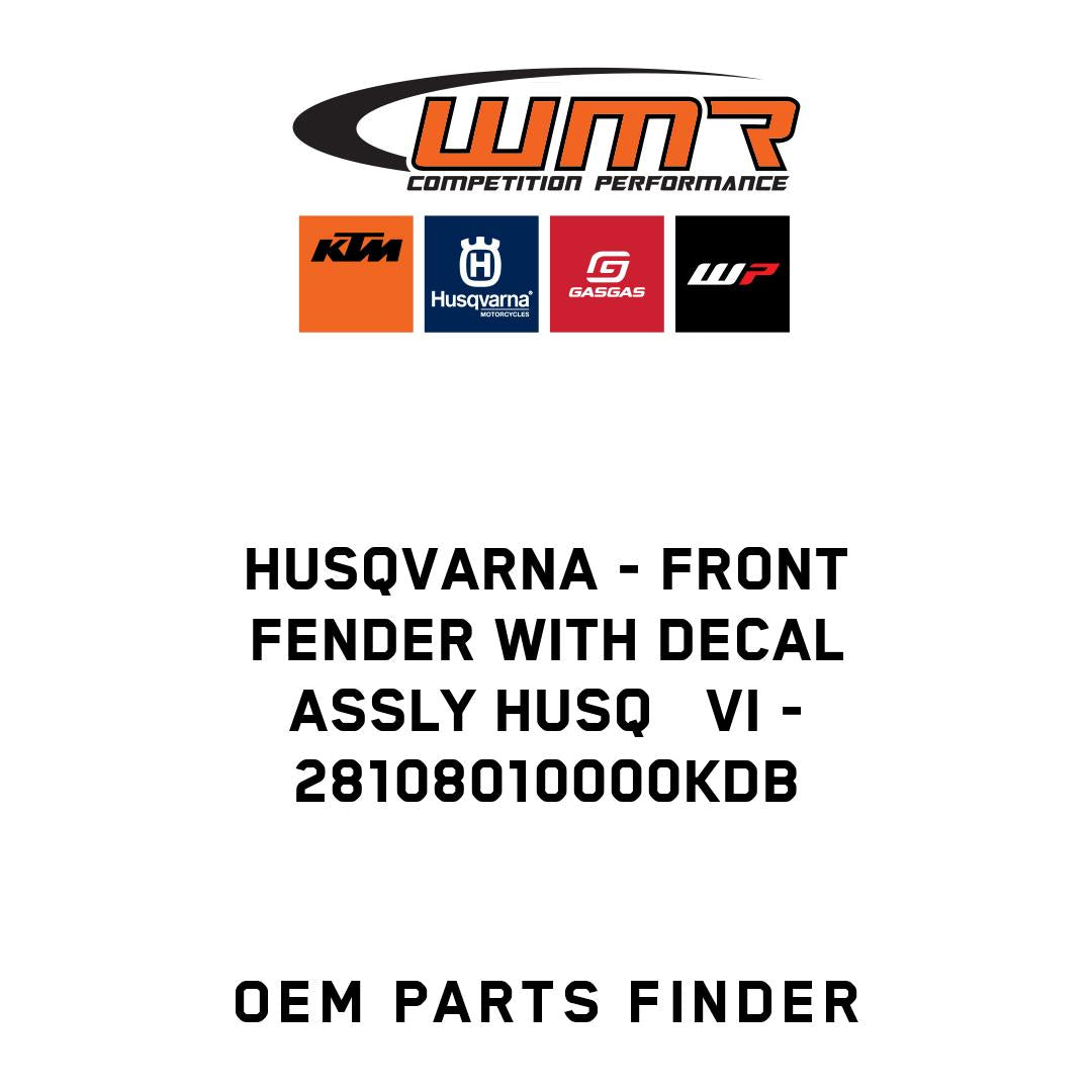 FRONT FENDER WITH DECAL ASSLY HUSQ   VI