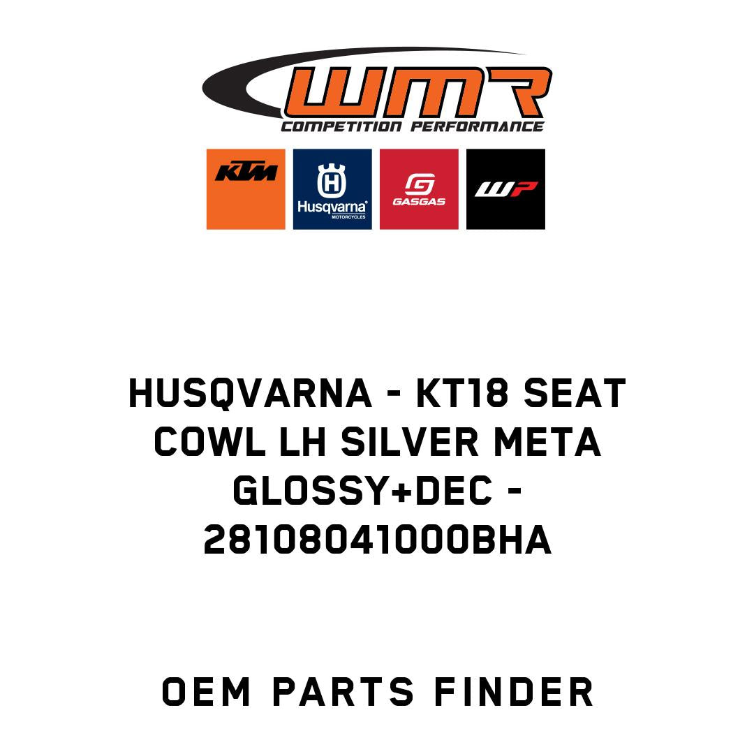 KT18 SEAT COWL LH SILVER META GLOSSY+DEC
