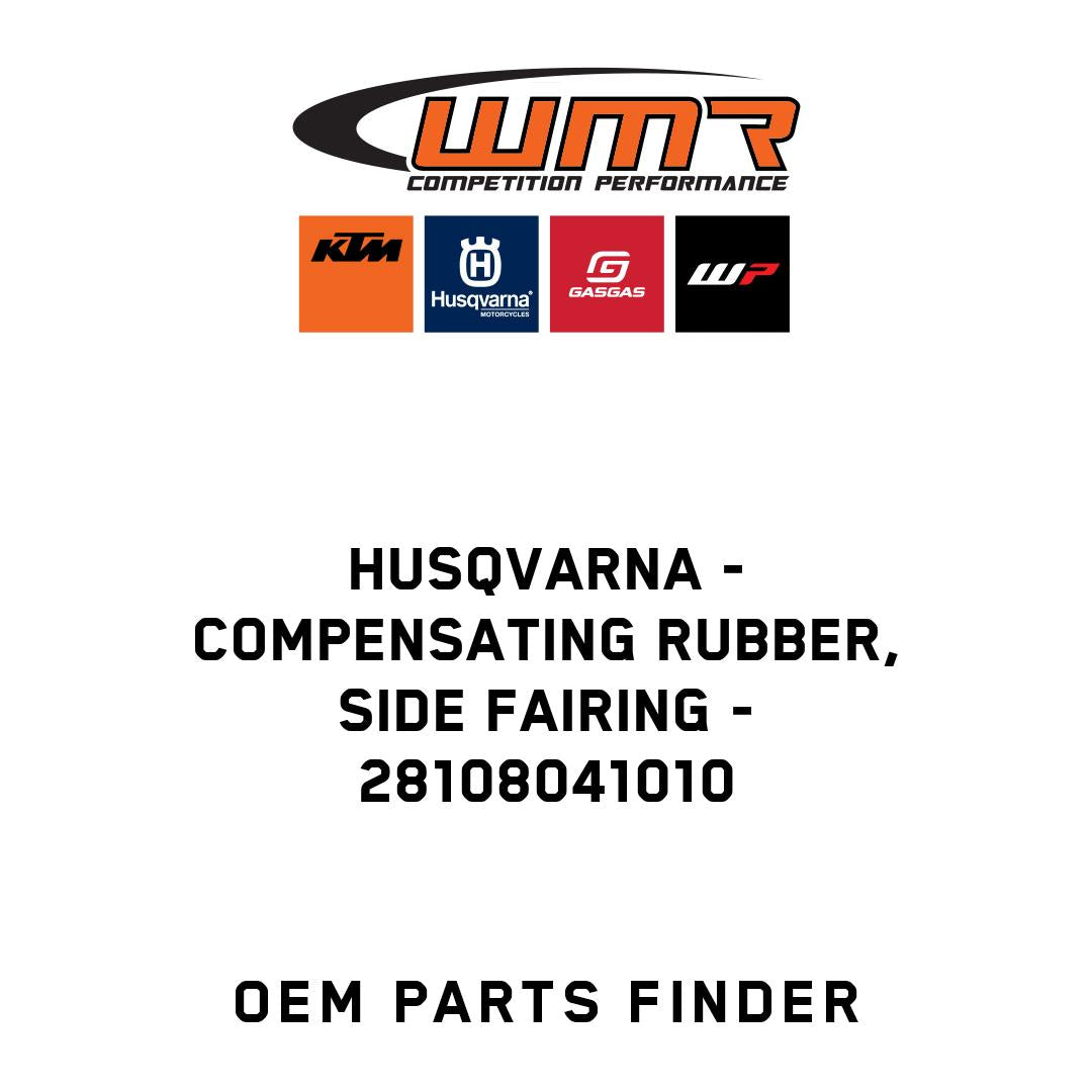 Compensating rubber, side fairing
