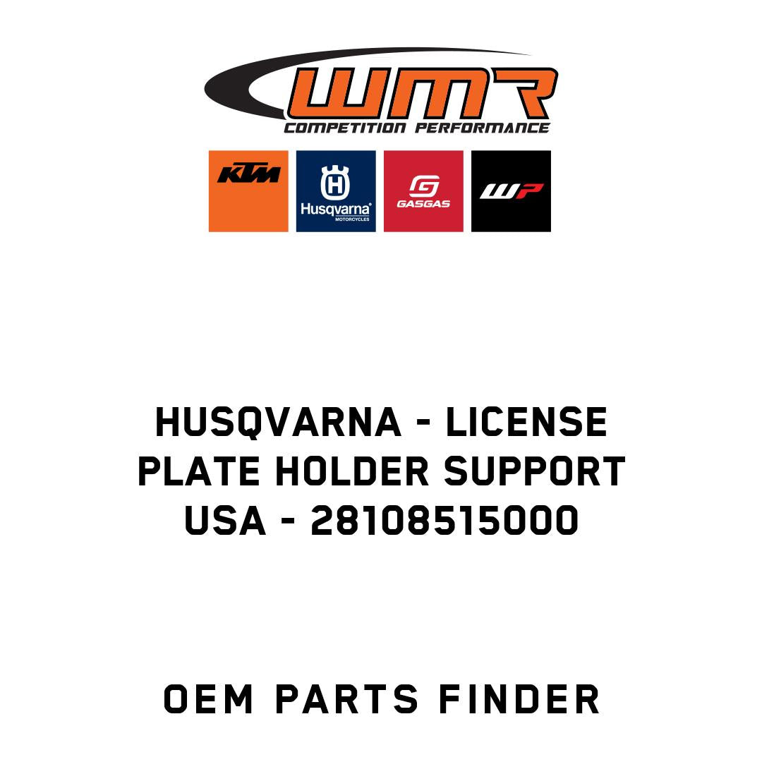 License plate holder support USA