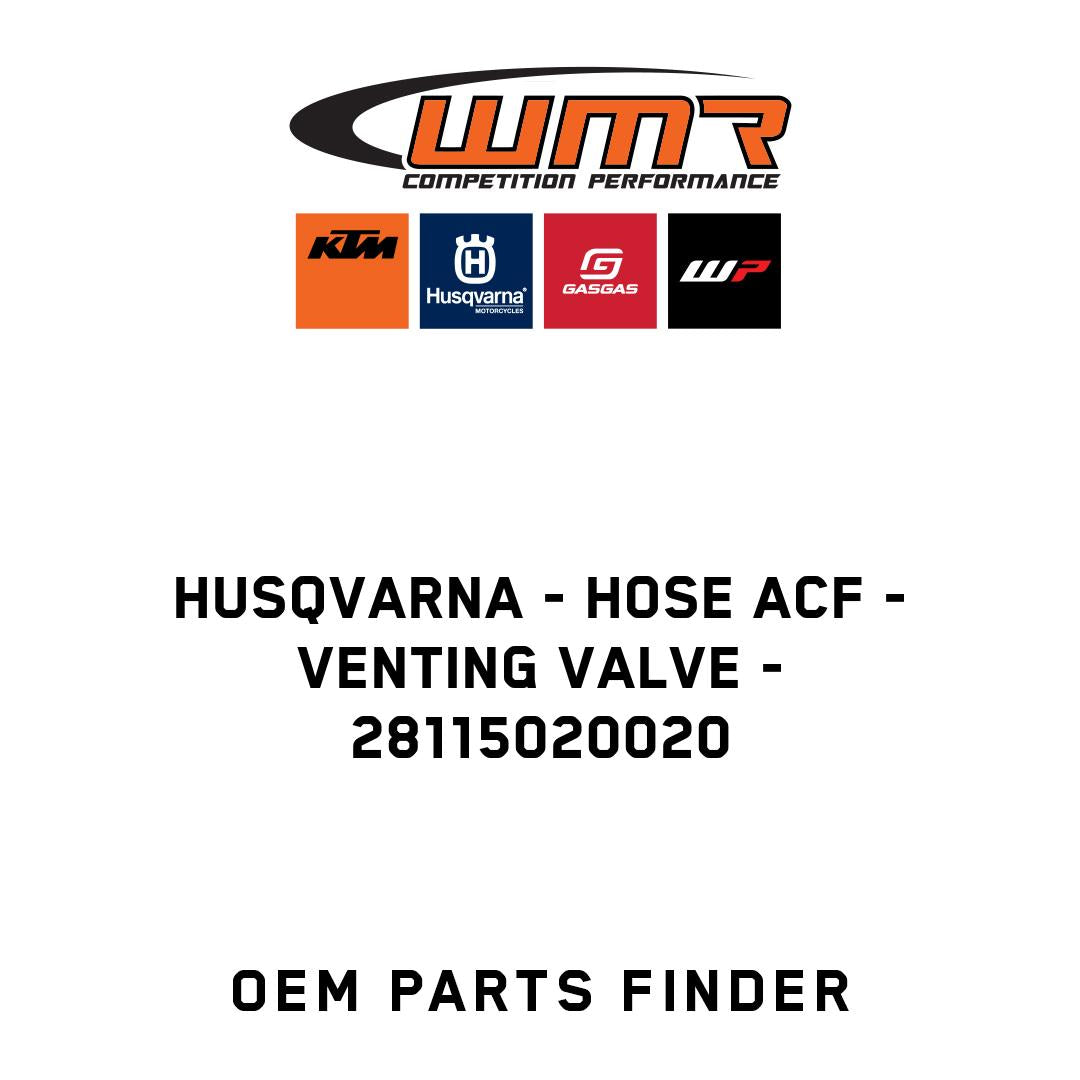 Hose ACF - venting valve