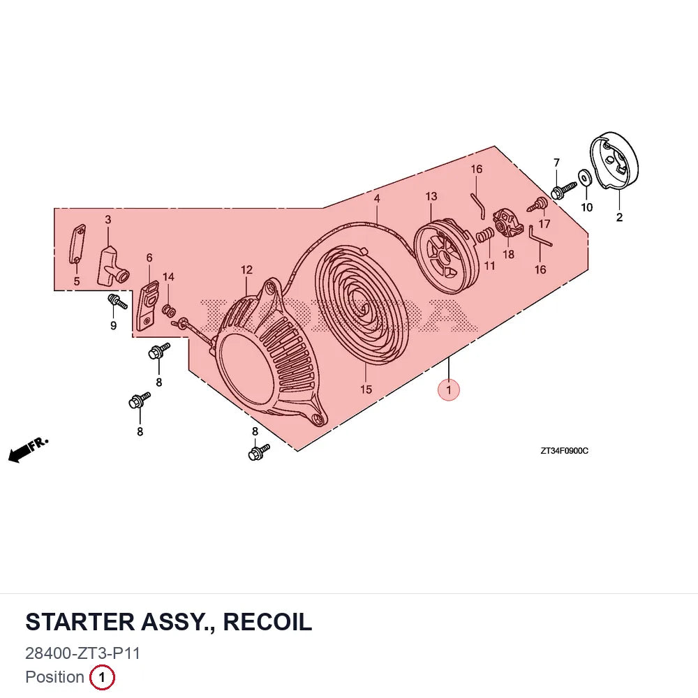 STARTER ASSY., RECOIL