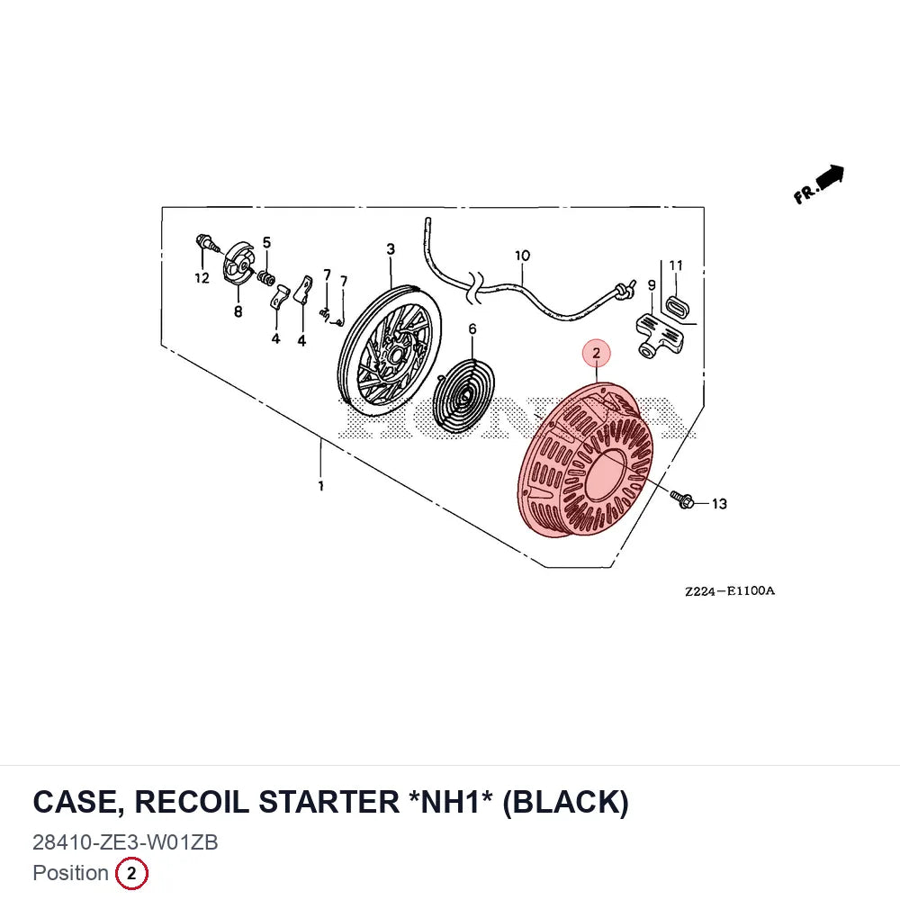 CASE, RECOIL STARTER *NH1* (BLACK)
