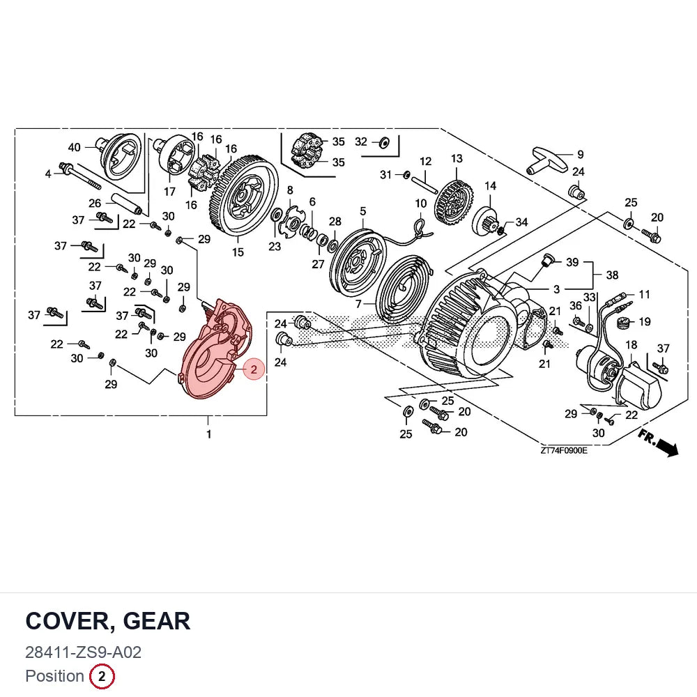 COVER, GEAR