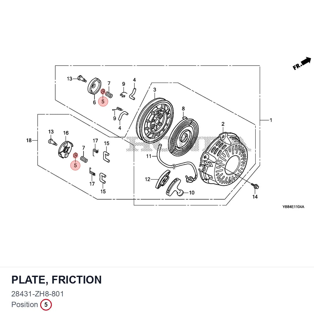 PLATE, FRICTION