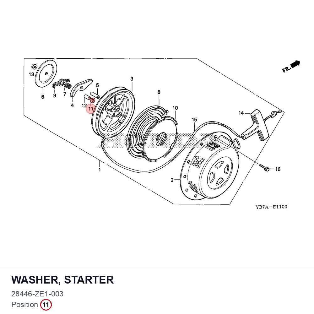 WASHER, STARTER