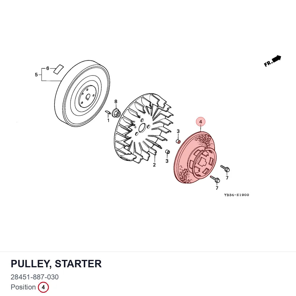 PULLEY, STARTER