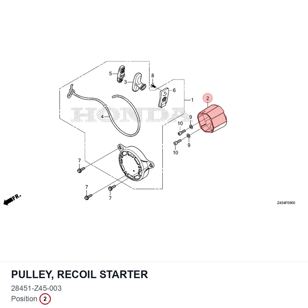 PULLEY, RECOIL STARTER