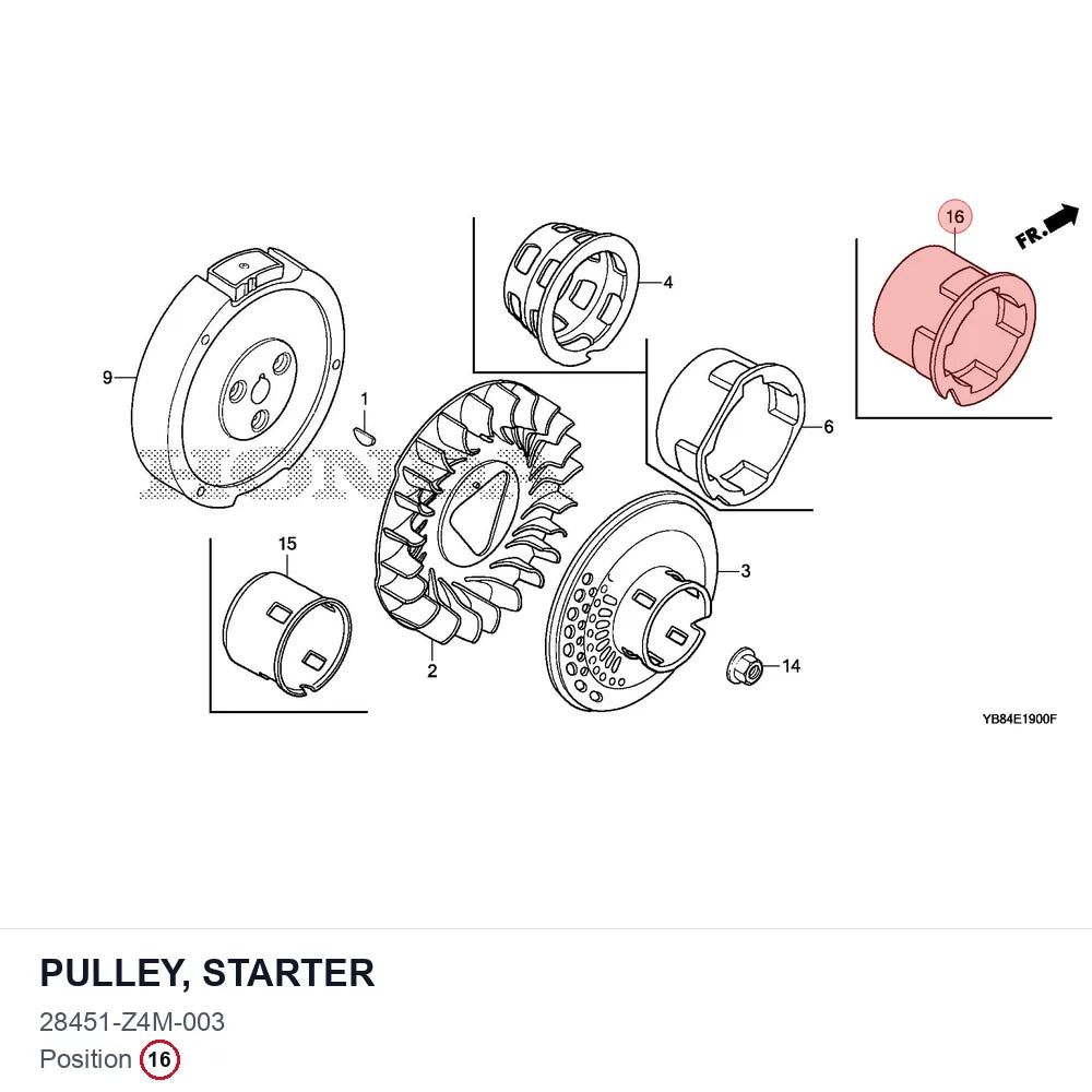 PULLEY, STARTER