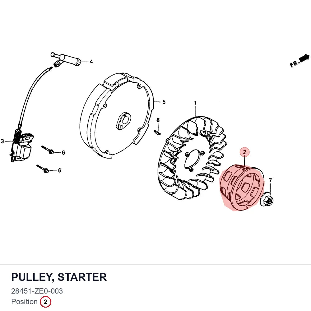 PULLEY, STARTER