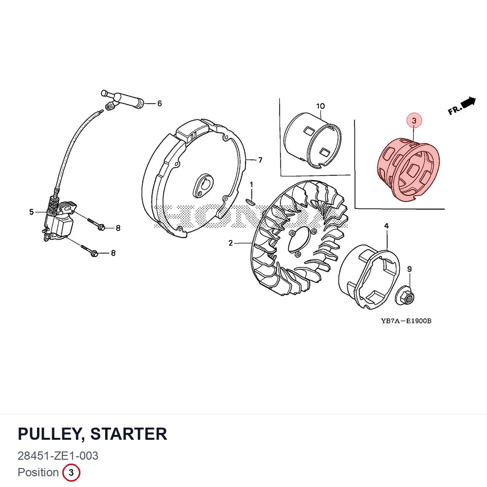 PULLEY, STARTER