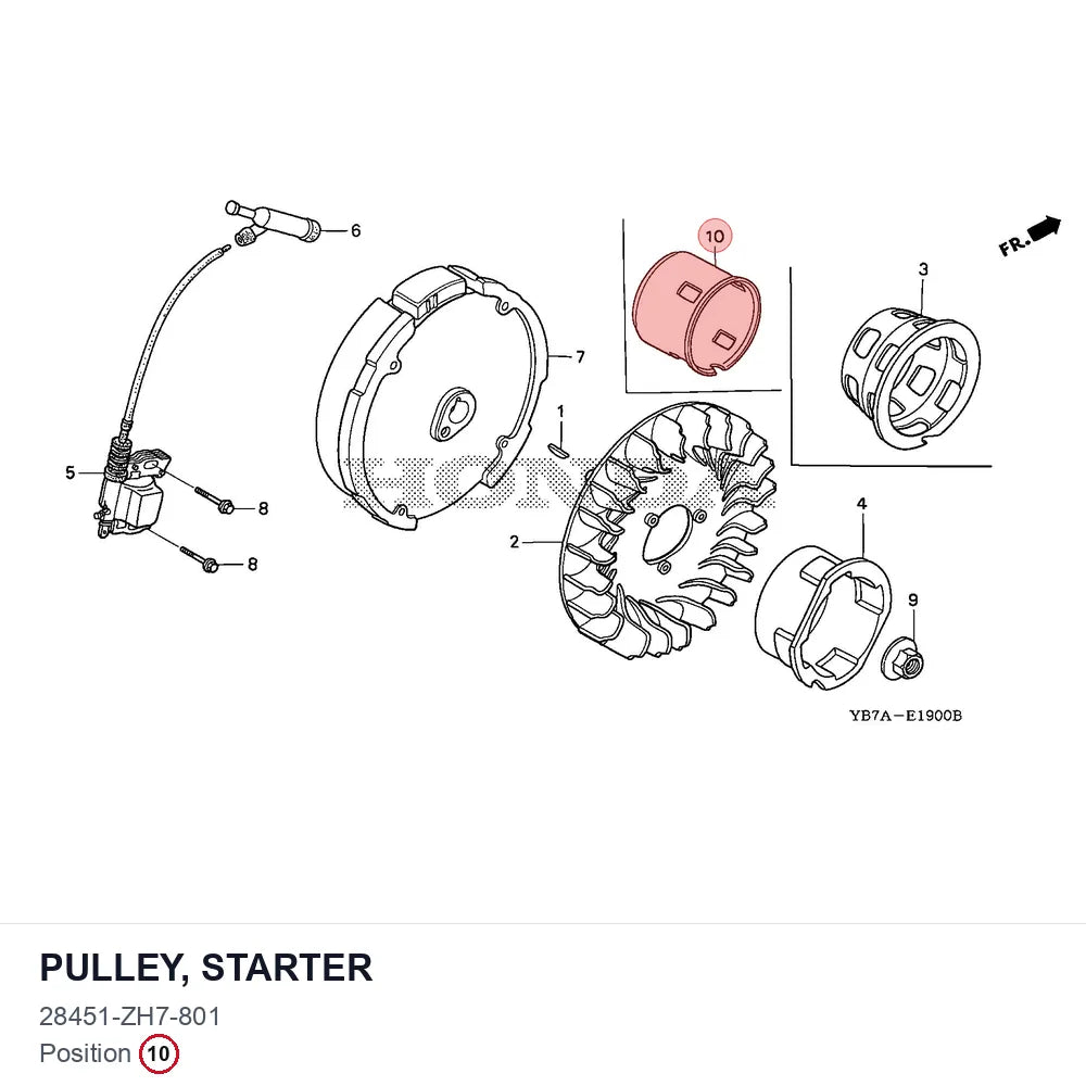 PULLEY, STARTER