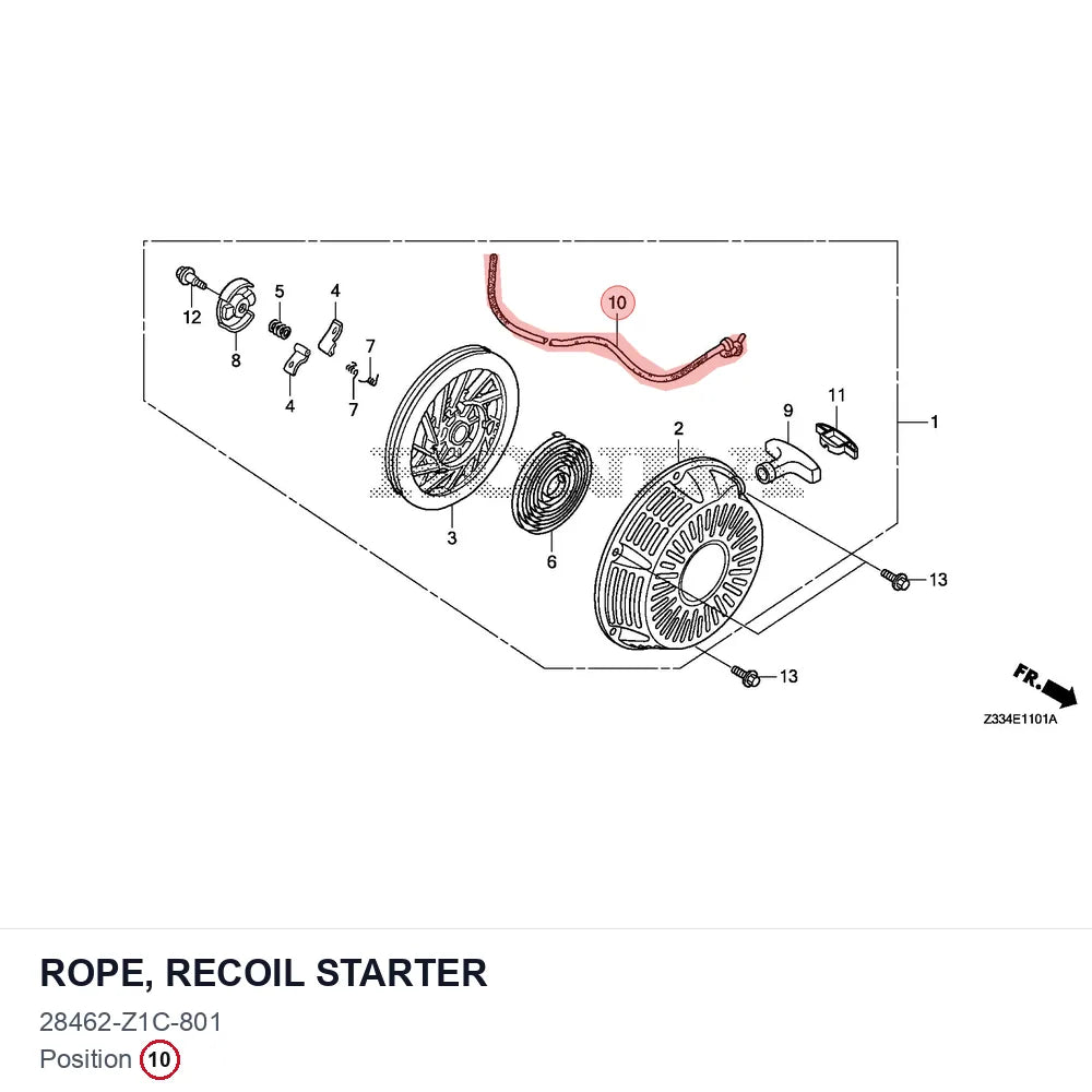 ROPE, RECOIL STARTER