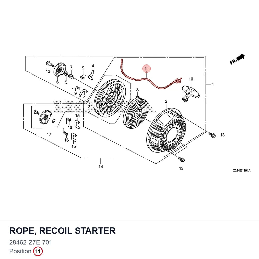 ROPE, RECOIL STARTER