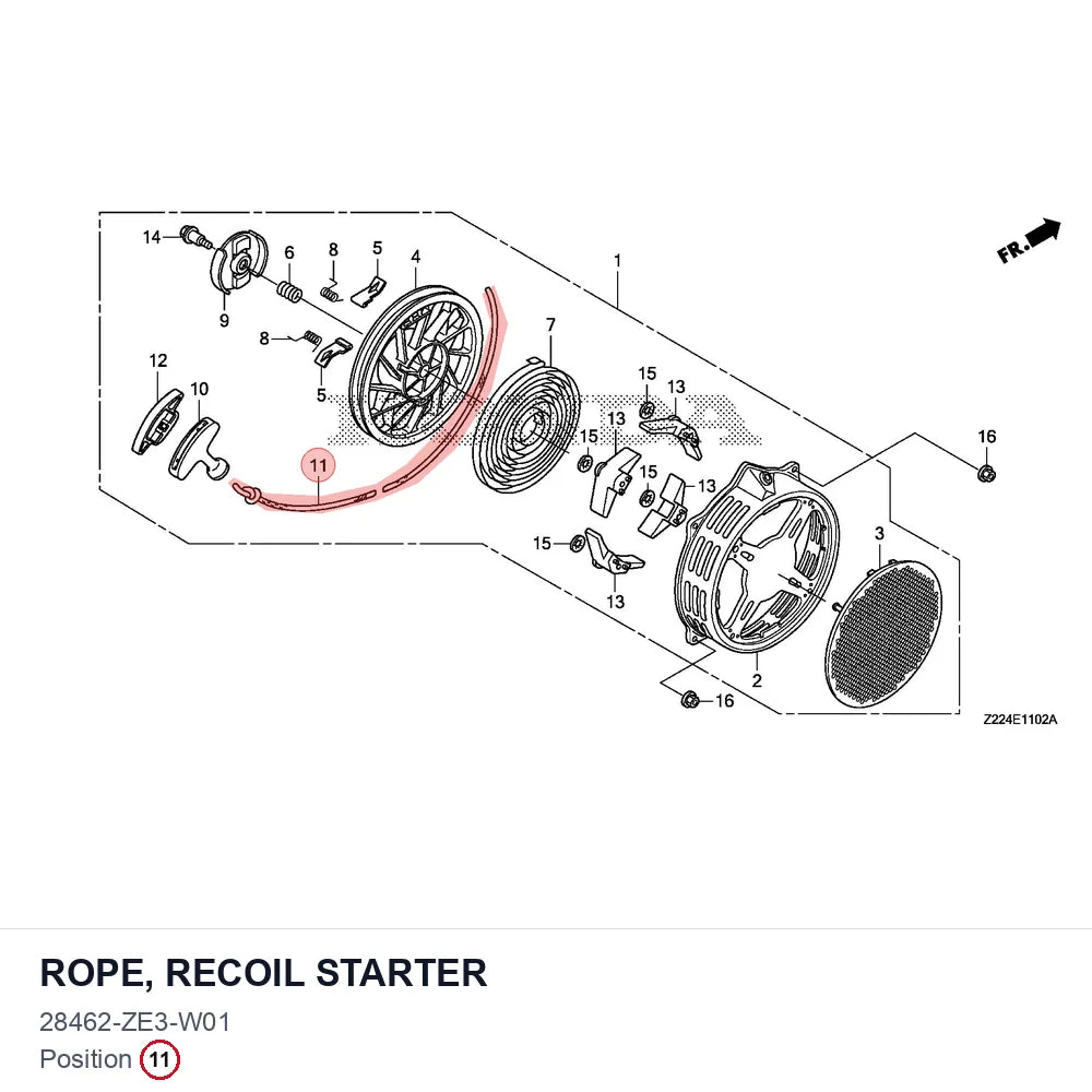 ROPE, RECOIL STARTER
