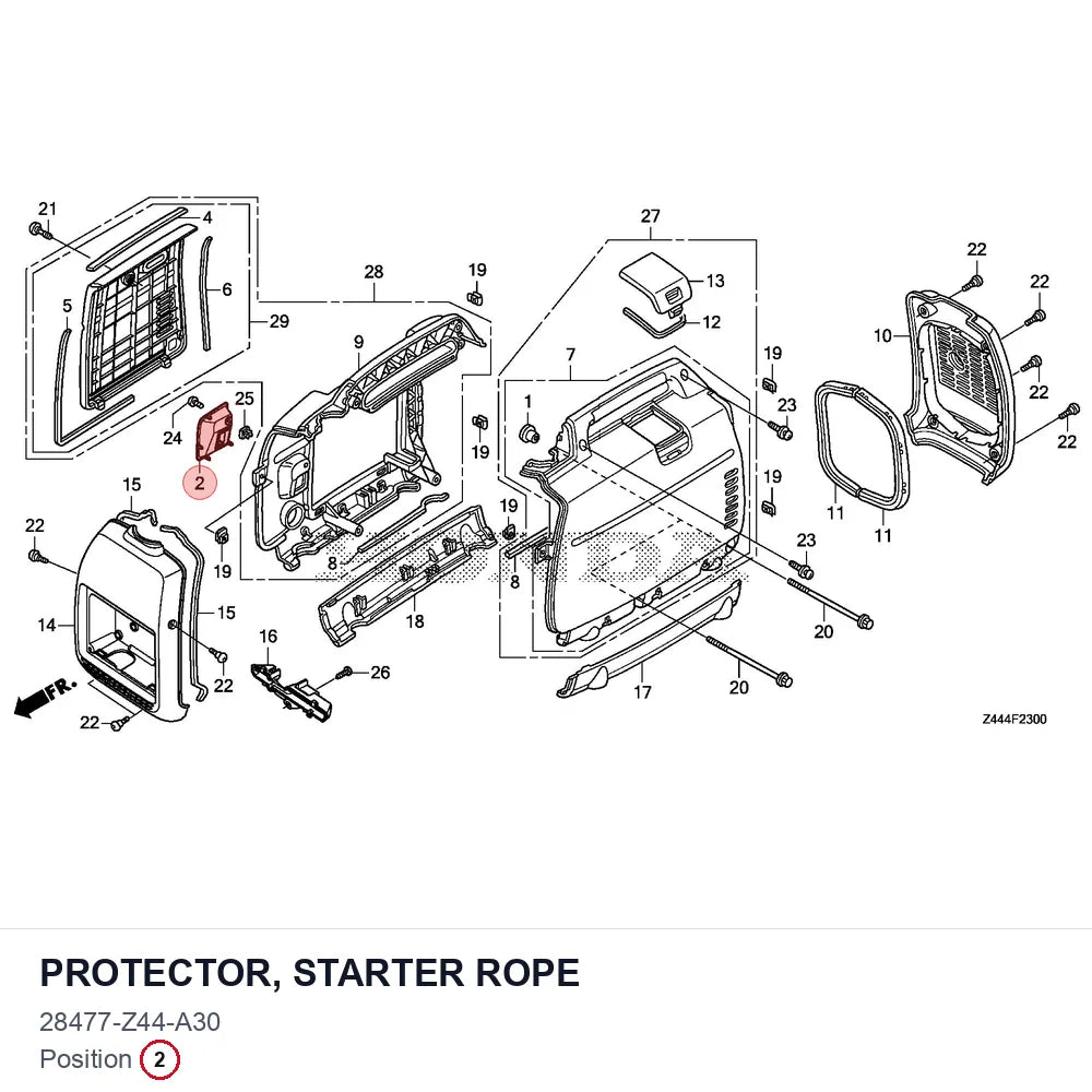 PROTECTOR, STARTER ROPE