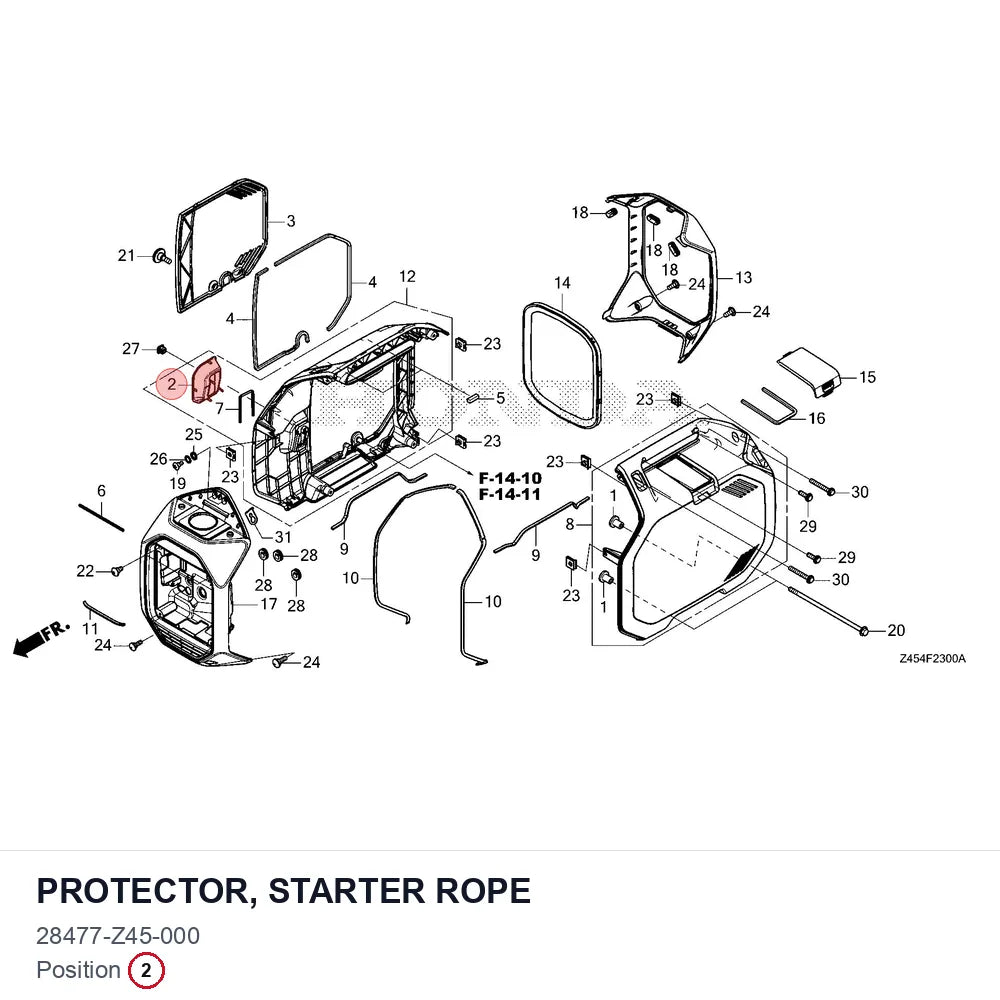 PROTECTOR, STARTER ROPE