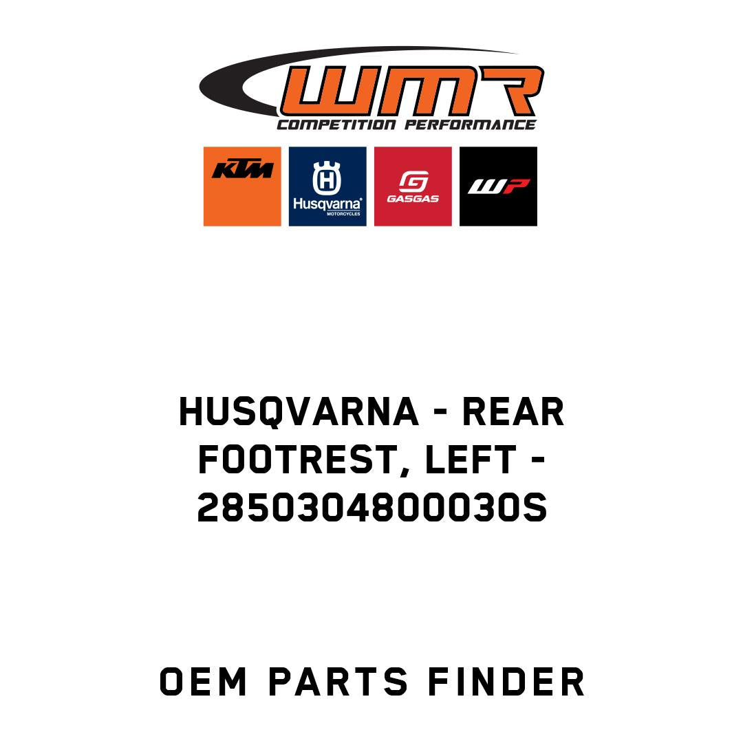 Rear footrest, left